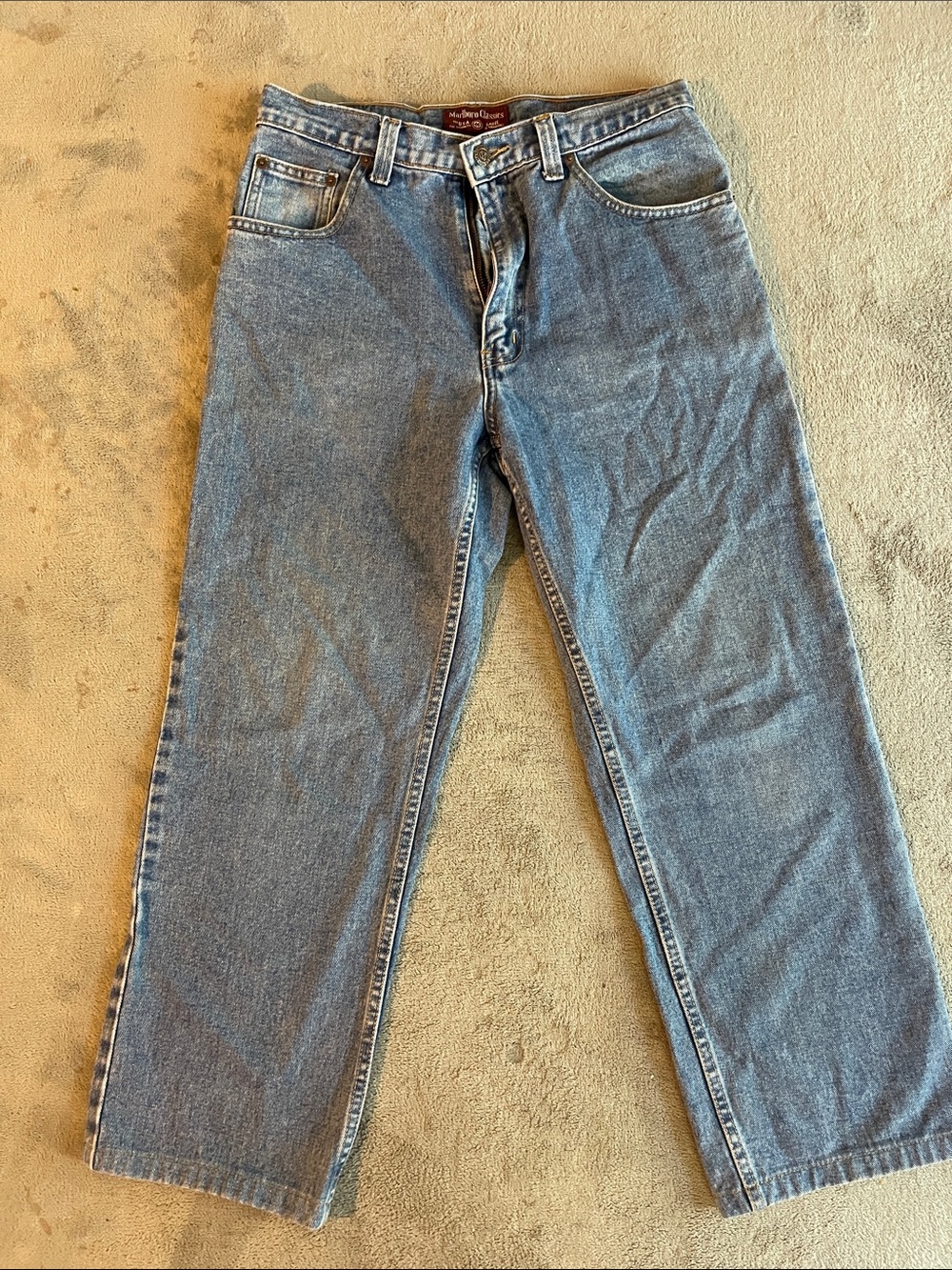 Vintage Marlboro Classics Straight Leg Jeans Blue Denim Made in USA Style